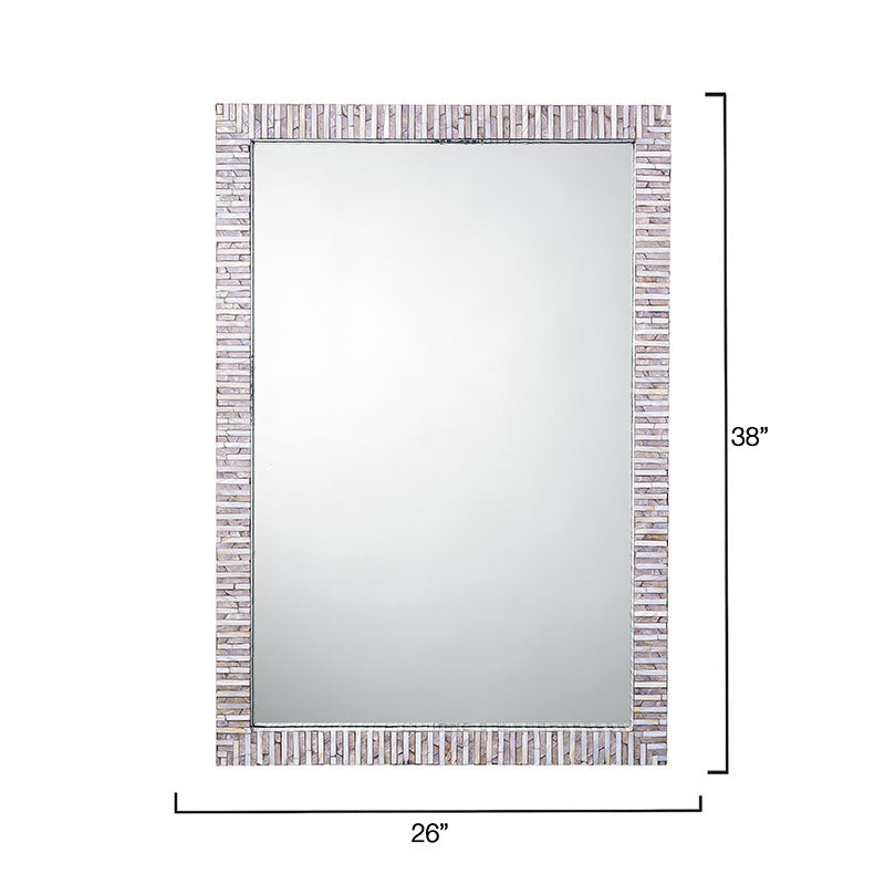 Mother-of-pearl Mosaic Rectangle Mirror