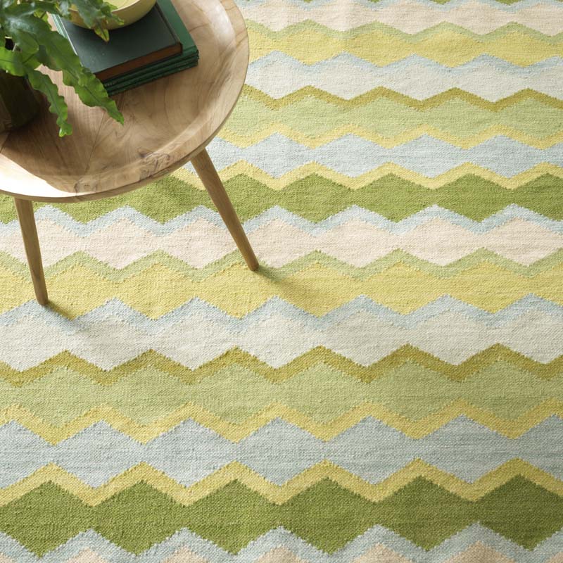 Safety Net Handwoven Wool Rug