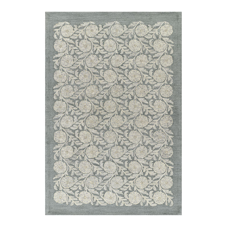 Farmhouse Floral Hand Tufted Wool Rug