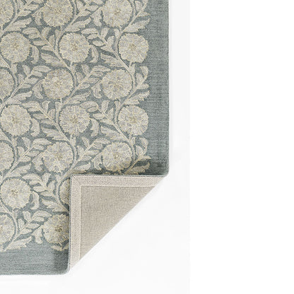 Farmhouse Floral Hand Tufted Wool Rug