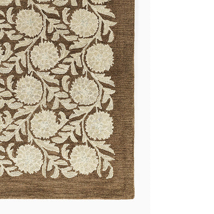 Farmhouse Floral Hand Tufted Wool Rug