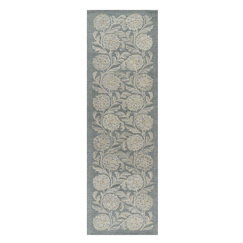 Farmhouse Floral Hand Tufted Wool Rug