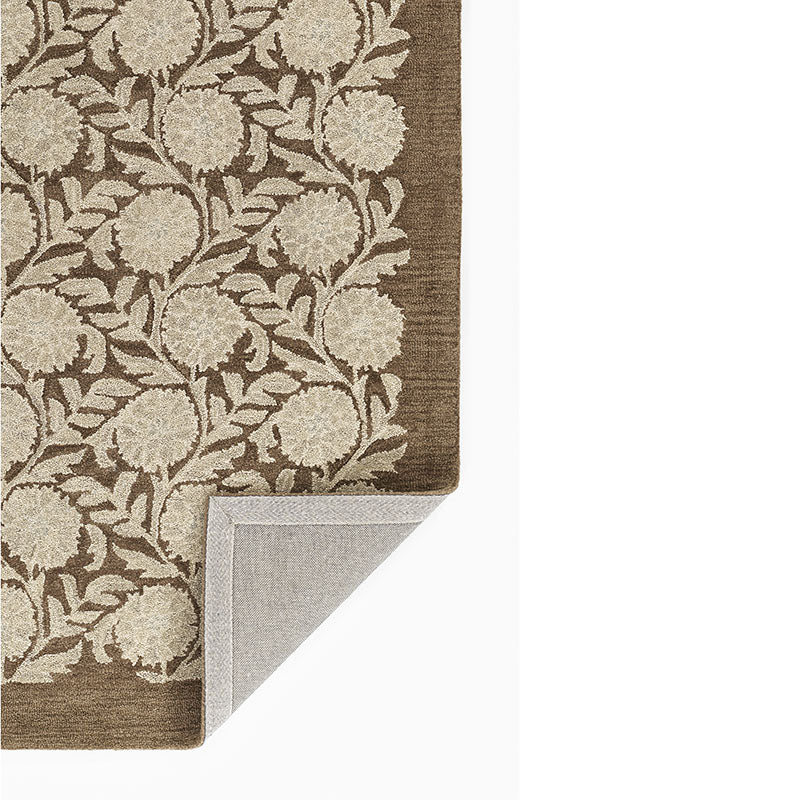 Farmhouse Floral Hand Tufted Wool Rug