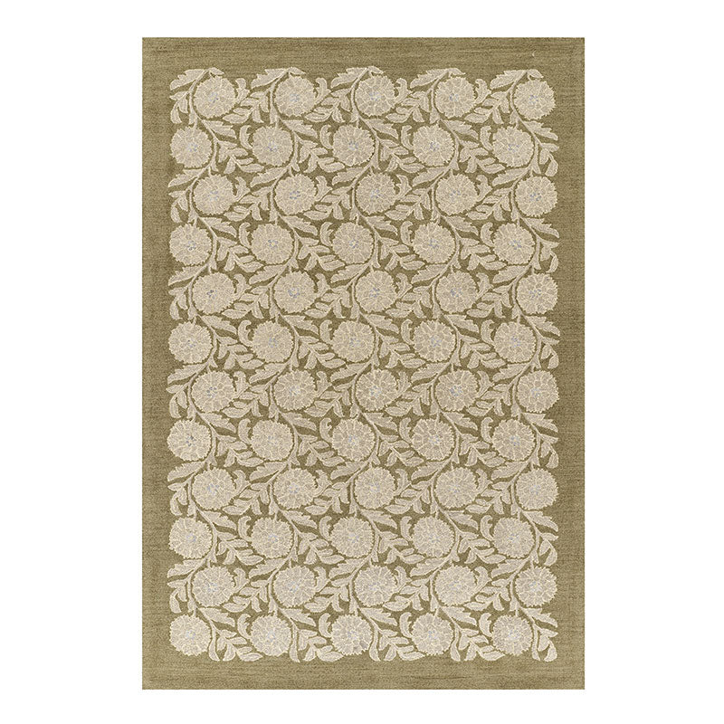 Farmhouse Floral Hand Tufted Wool Rug