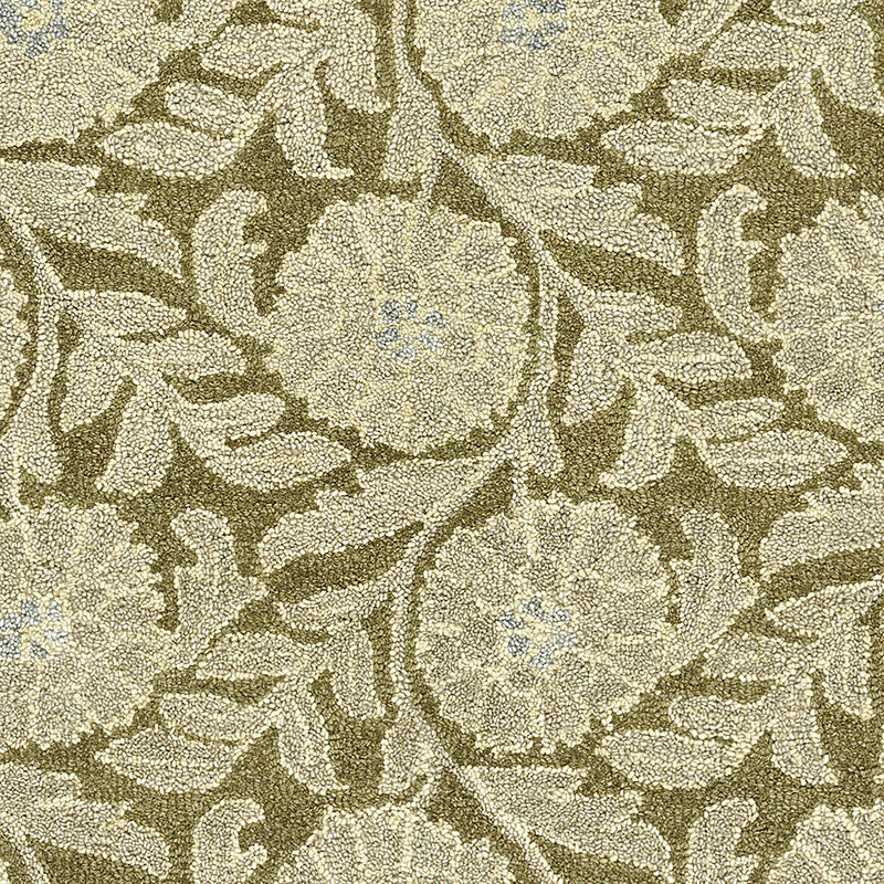 Farmhouse Floral Hand Tufted Wool Rug