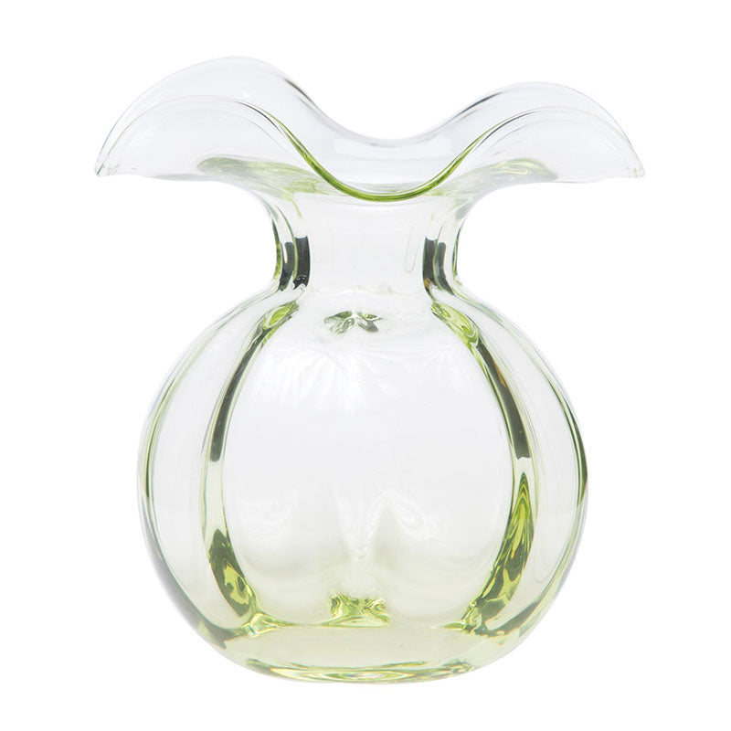 Hibiscus Glass Fluted Vases