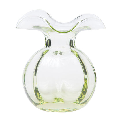 Hibiscus Glass Fluted Vases