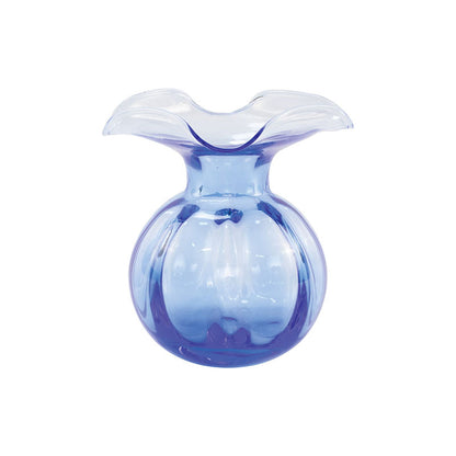 Hibiscus Glass Fluted Vases