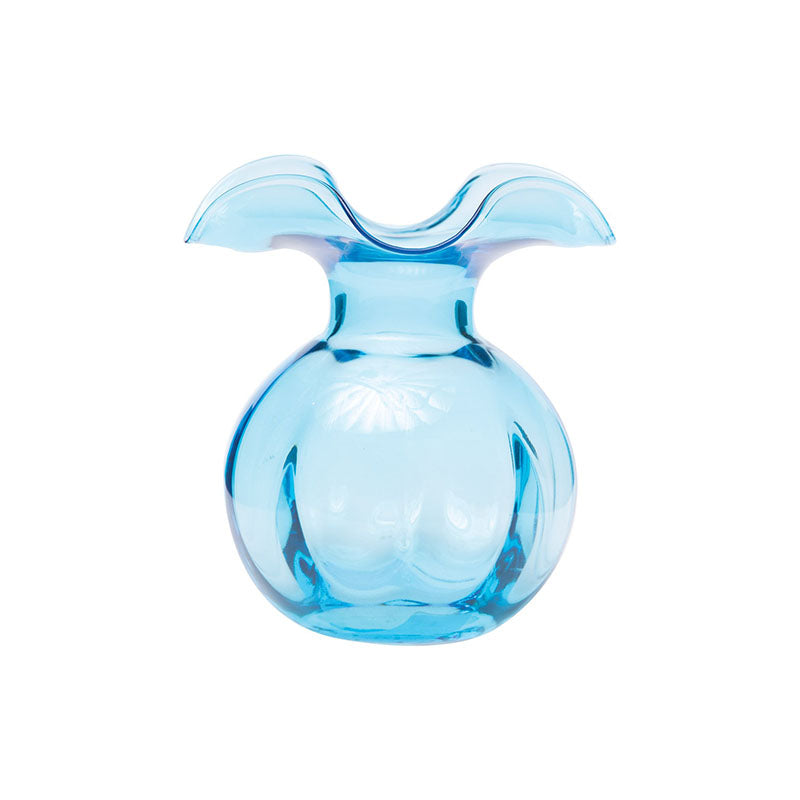 Hibiscus Glass Fluted Vases