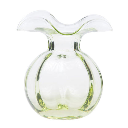 Hibiscus Glass Fluted Vases