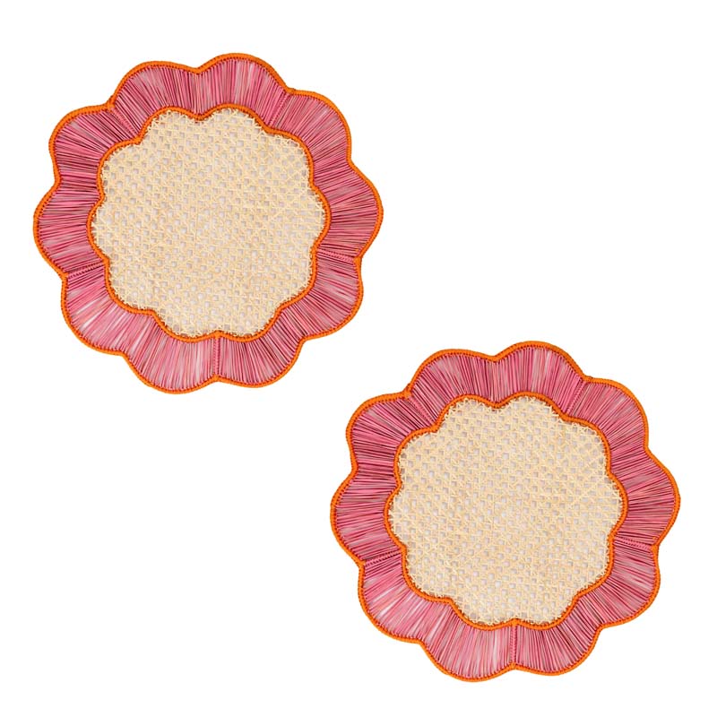 Handwoven Coro Cora Placemats, Set of 2