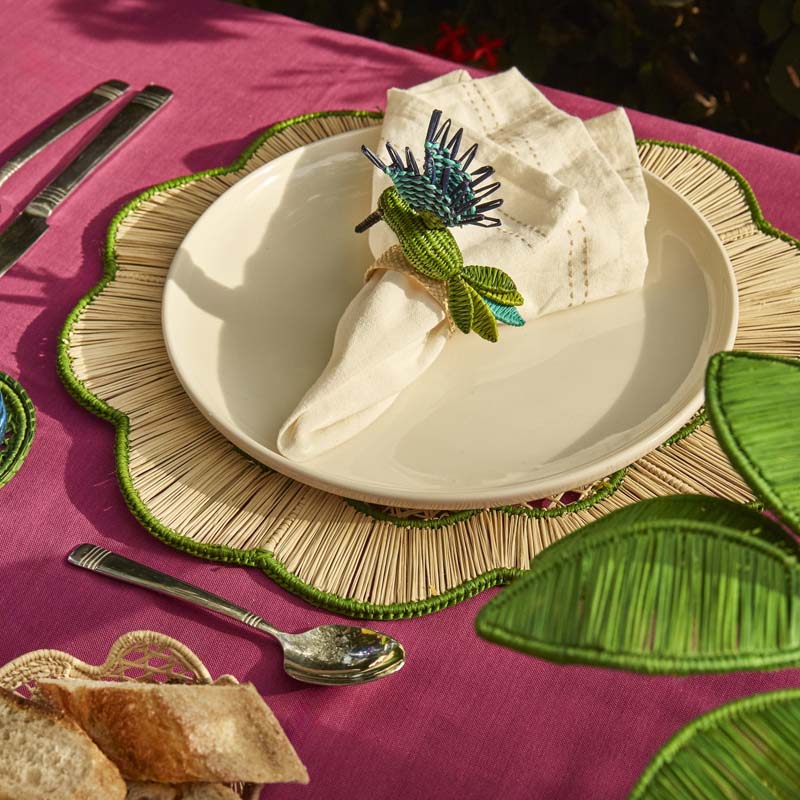 Handwoven Coro Cora Placemats, Set of 2