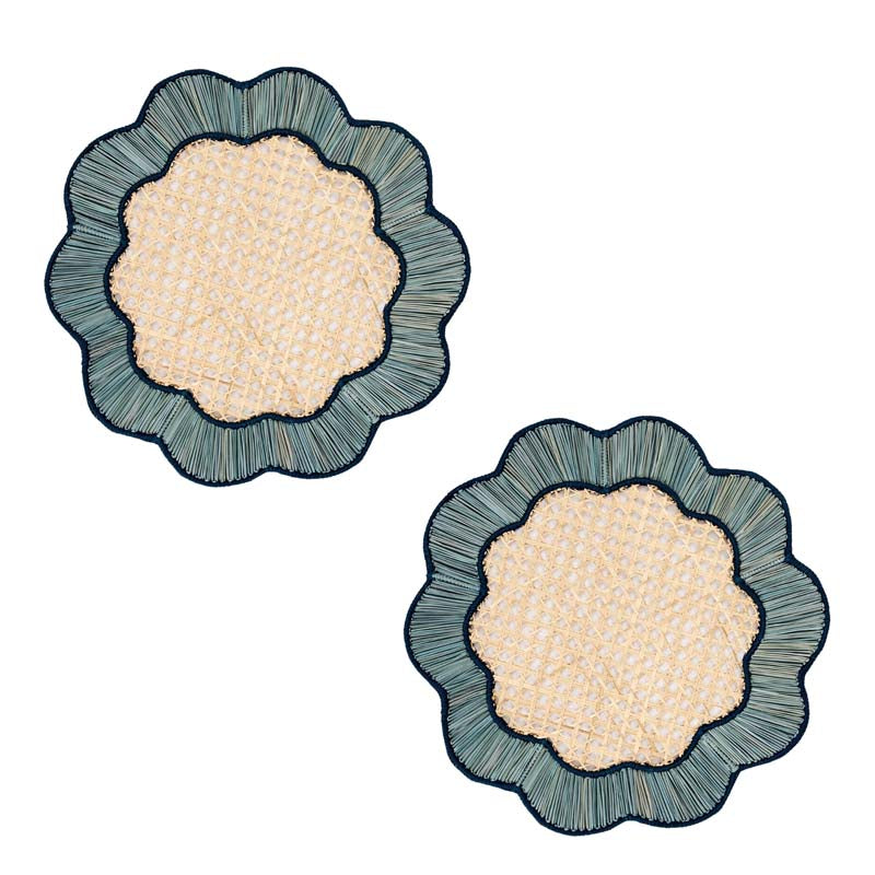Handwoven Coro Cora Placemats, Set of 2