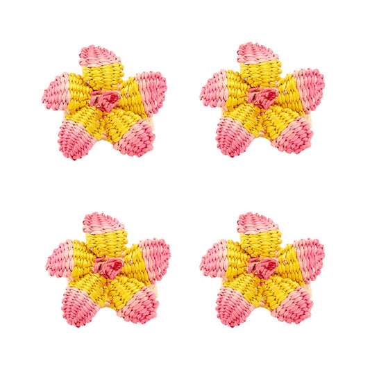 Handwoven Coro Cora Napkin Rings, Set of 4