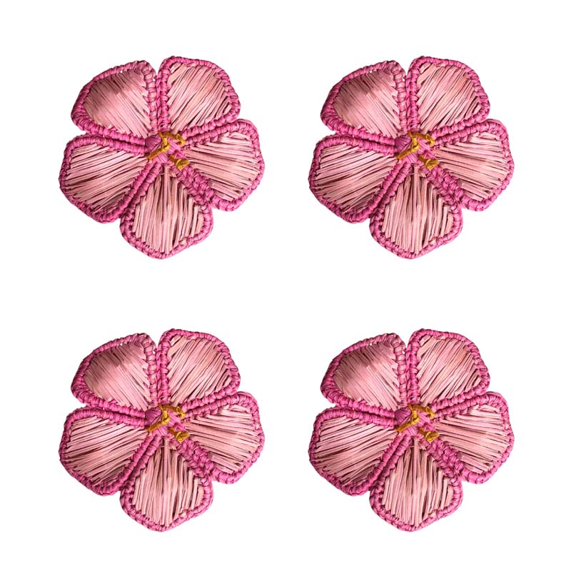 Handwoven Coro Cora Napkin Rings, Set of 4
