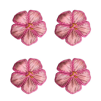 Handwoven Coro Cora Napkin Rings, Set of 4