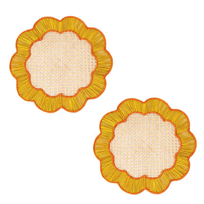Handwoven Coro Cora Placemats, Set of 2