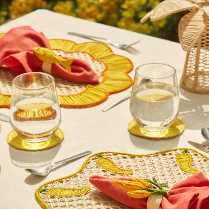 Handwoven Coro Cora Placemats, Set of 2