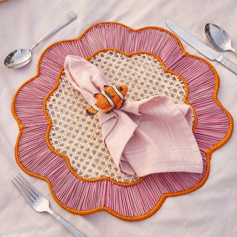 Handwoven Coro Cora Placemats, Set of 2