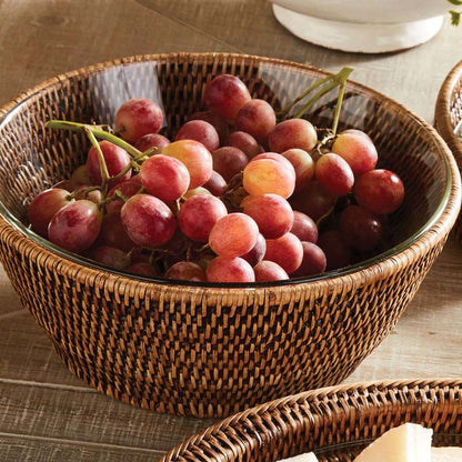 Handwoven Rattan Decorative Bowl