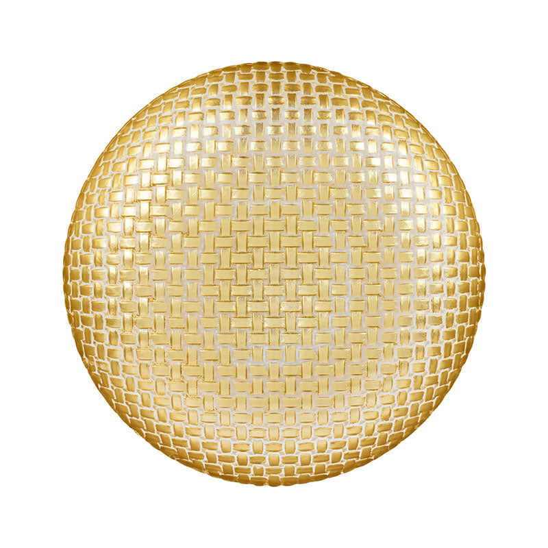 Rufolo Glass Basketweave Serving Bowl