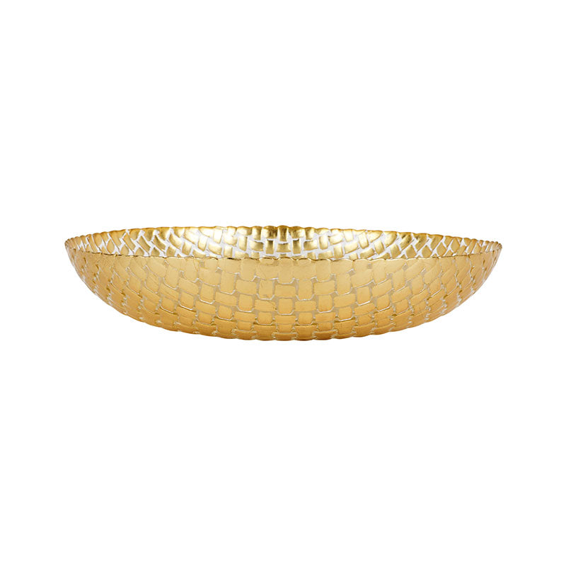 Rufolo Glass Basketweave Serving Bowl
