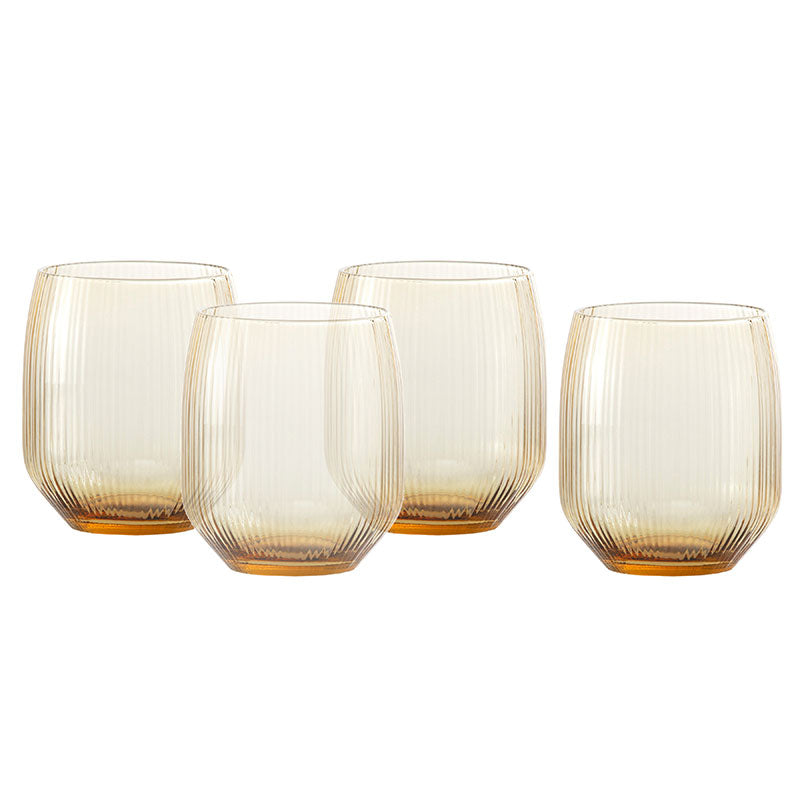 Estiva Textured Glasses, Set of 4