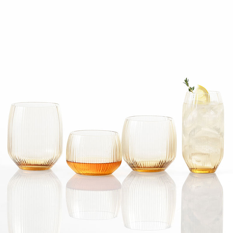 Estiva Textured Glasses, Set of 4