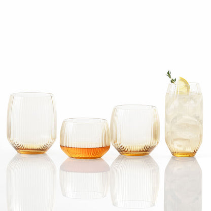Estiva Textured Glasses, Set of 4
