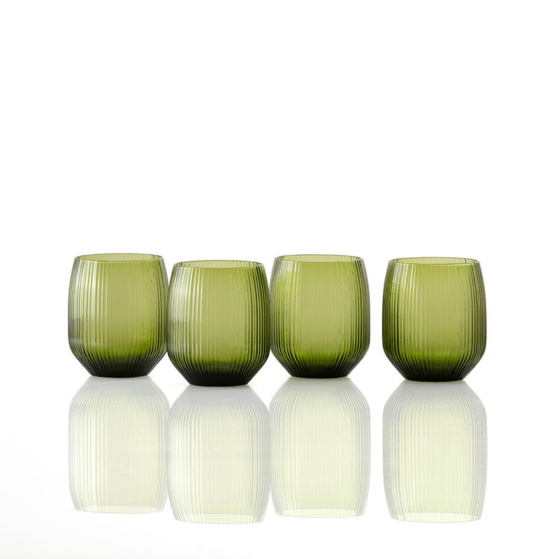 Estiva Textured Glasses, Set of 4