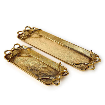 Decorative Bow Trays, Set of 2
