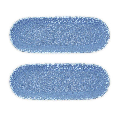 Hydrangea Serving Platters, Set of 2
