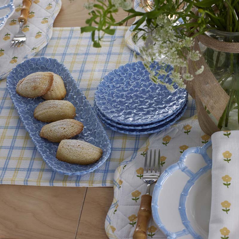 Hydrangea Serving Platters, Set of 2