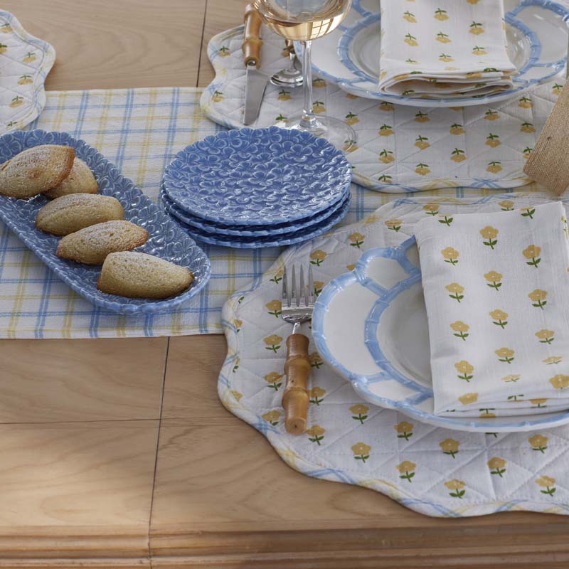 Hydrangea Serving Platters, Set of 2