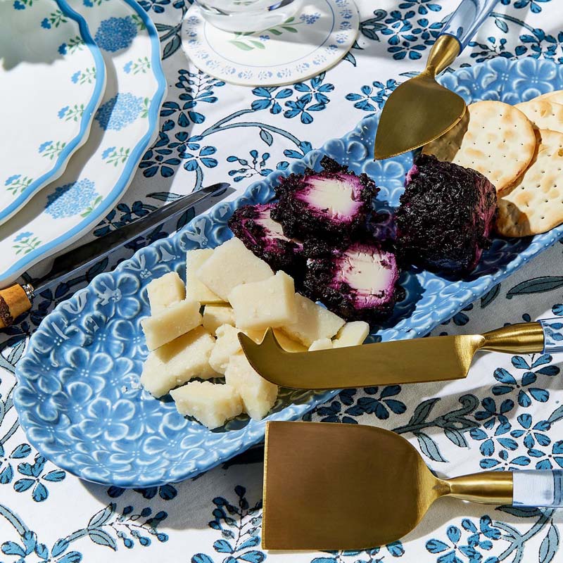 Hydrangea Serving Platters, Set of 2