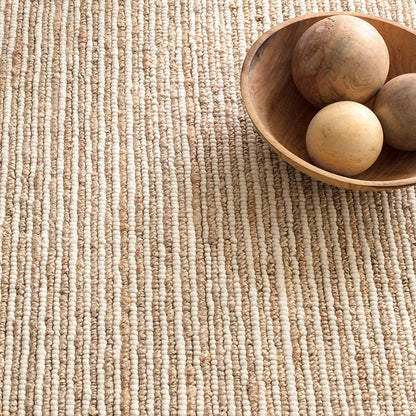 Twiggy Natural Handwoven Jute/Wool Rug