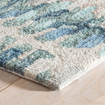 Paint Chip Hand Hooked Wool Rug