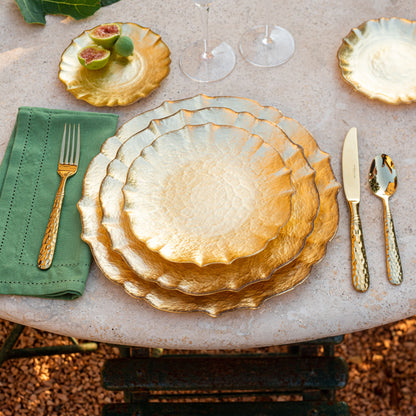 Baroque Glass Dinner Plate