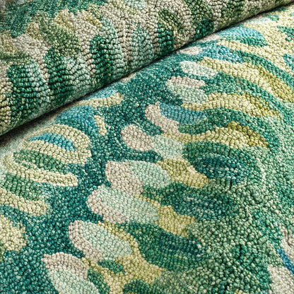 Paint Chip Hand Hooked Wool Rug