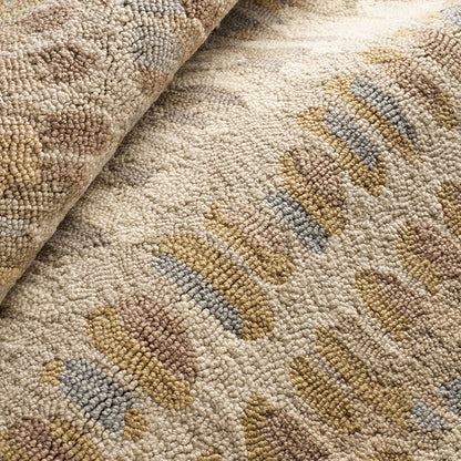 Paint Chip Hand Hooked Wool Rug