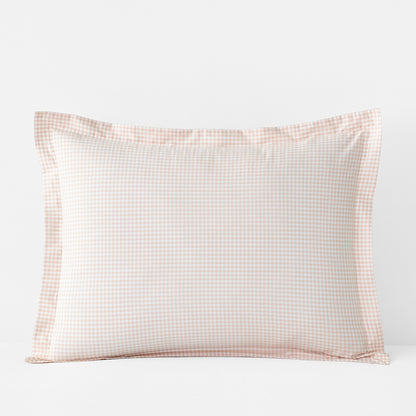 Ditsy Gingham Classic Cool Organic Cotton Percale Sham