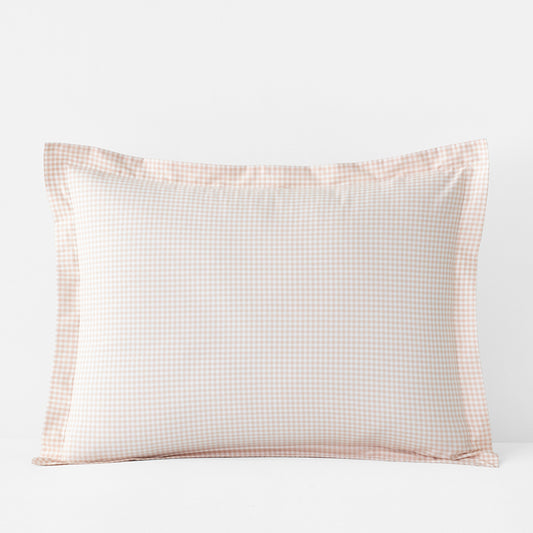 Ditsy Gingham Classic Cool Organic Cotton Percale Sham