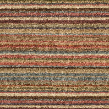 Brindle Stripe Spice Hand Knotted Wool Rug