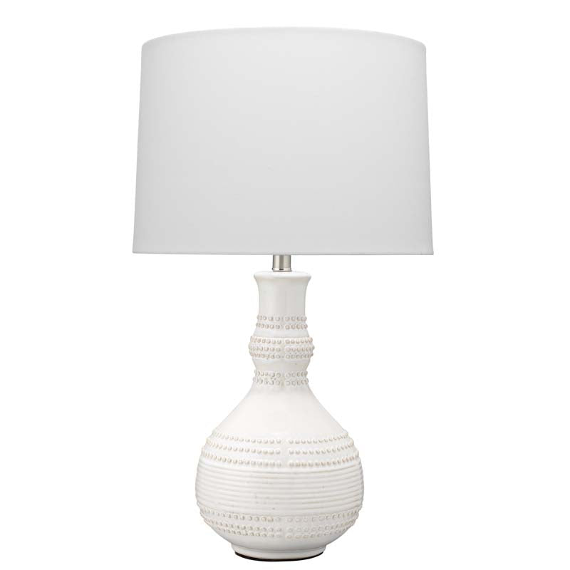 Handmade Textured Drop Ceramic Table Lamp