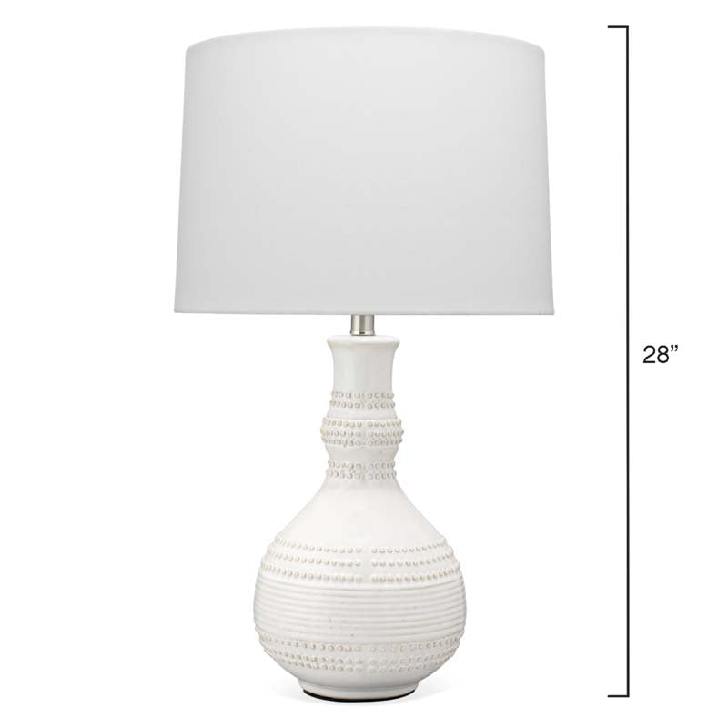 Handmade Textured Drop Ceramic Table Lamp