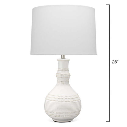 Handmade Textured Drop Ceramic Table Lamp
