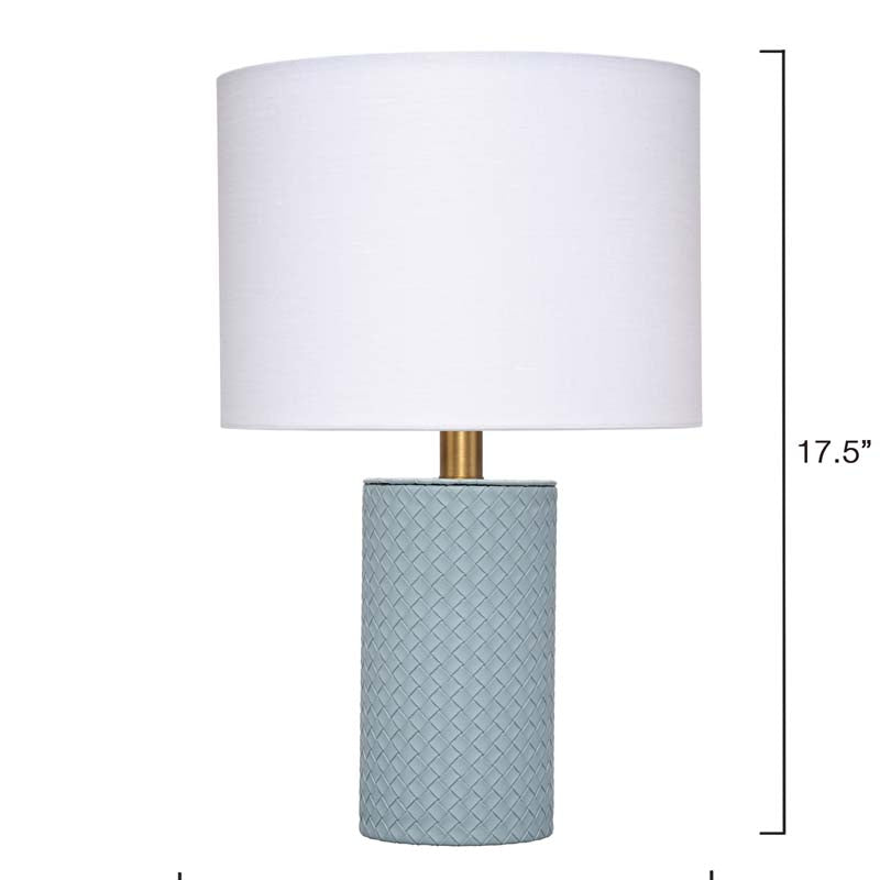 Woven Faux Leather Table Lamp