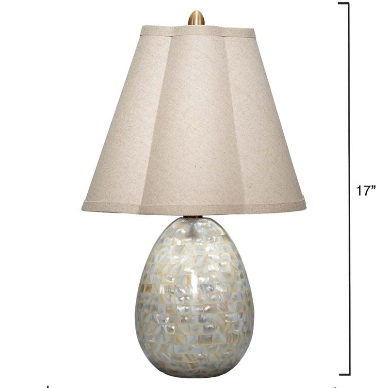 Mother of Pearl Pebble Table Lamp