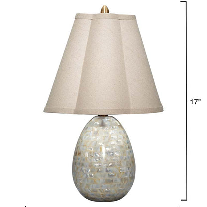 Mother of Pearl Pebble Table Lamp