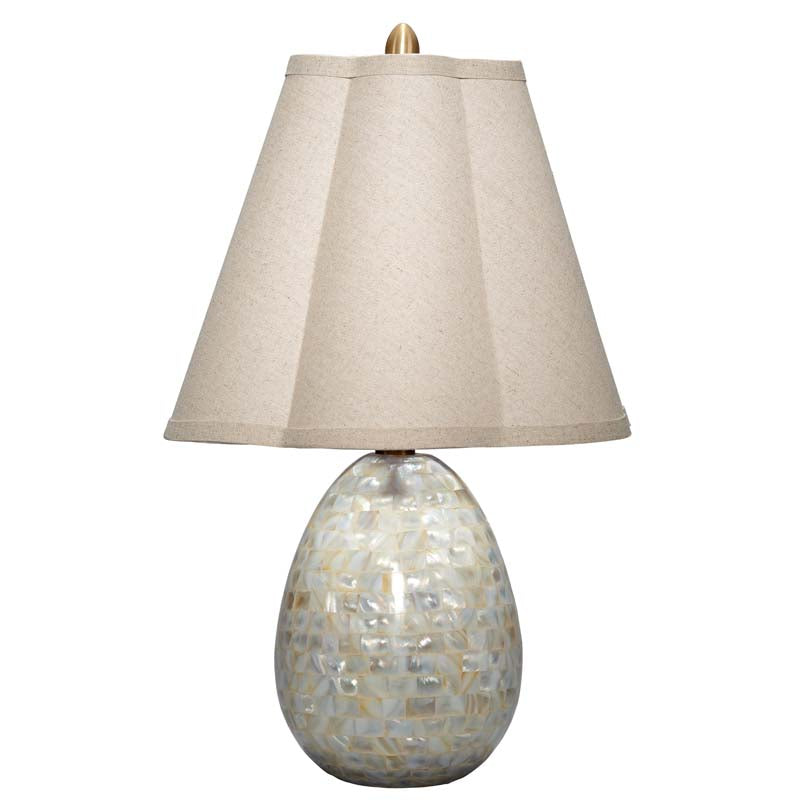 Mother of Pearl Pebble Table Lamp